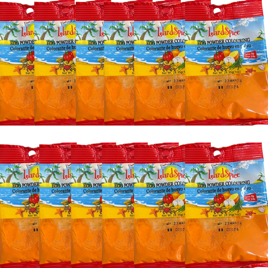 Island Spice Egg Powder Coloring 1oz – Pack of 12 – Tariffs are paid by us