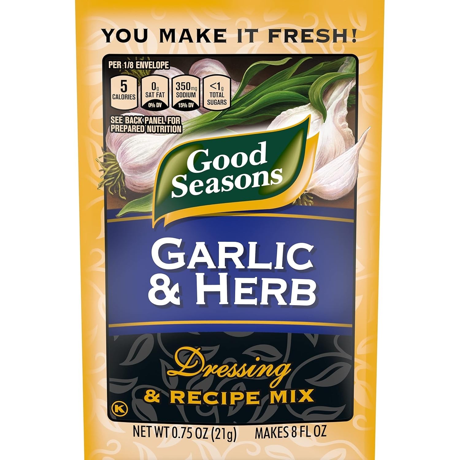 Zesty Garlic & Herb Dressing & Recipe Mix – 0.75 OZ, Perfect for Healthy Salads