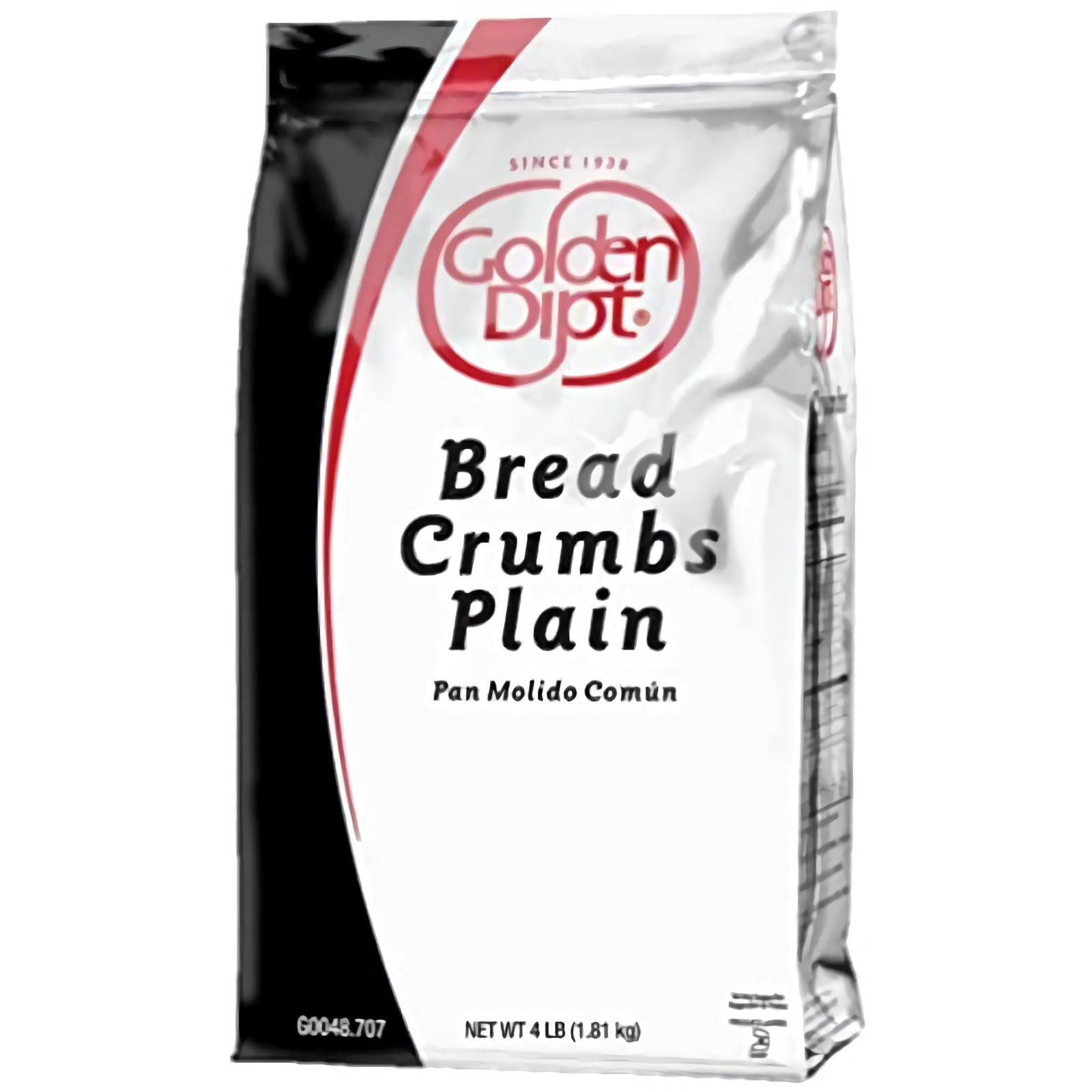 Plain Bread Crumbs by Golden Dipt | Bulk 4 Pound Bag