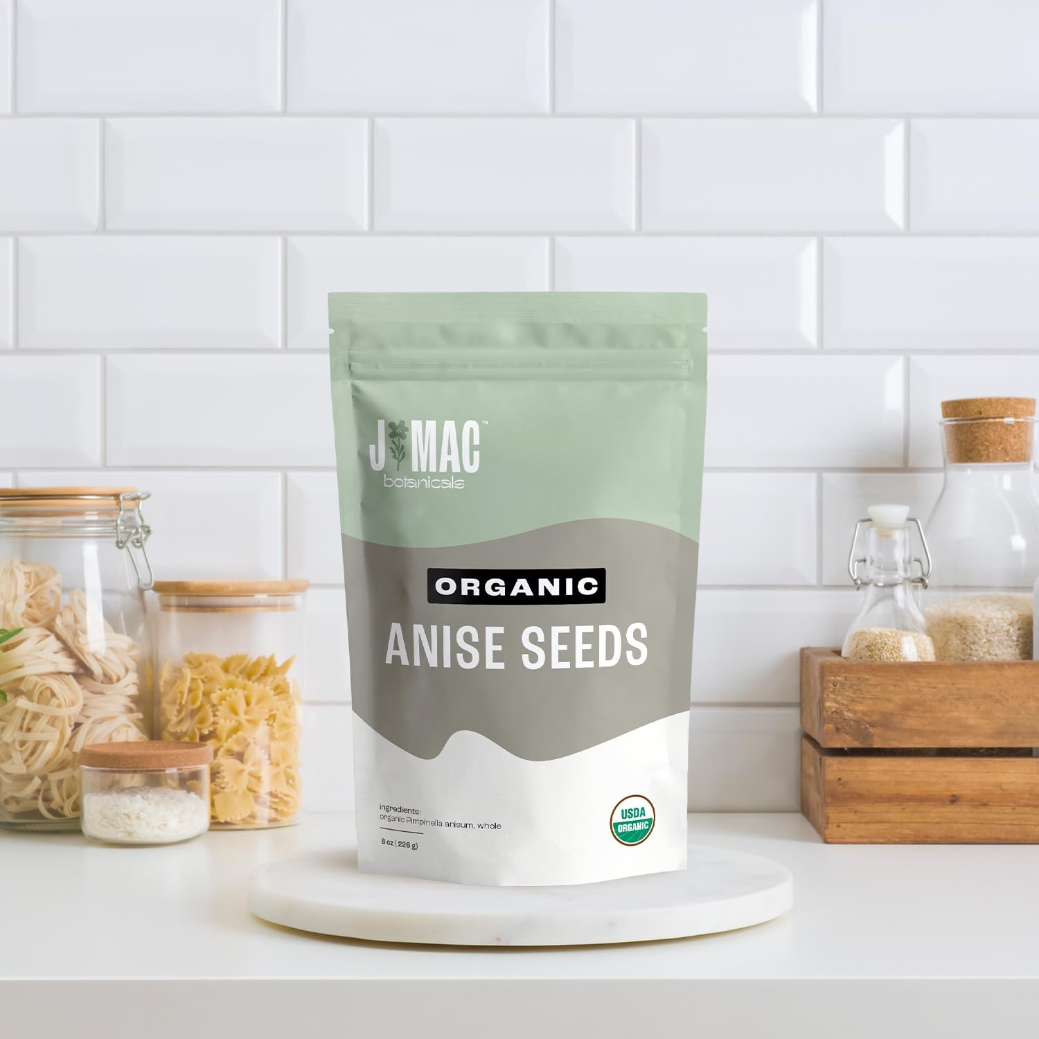 J Mac Botanicals Organic Anise Seeds 32 oz Certified USDA Organic. Whole anis…