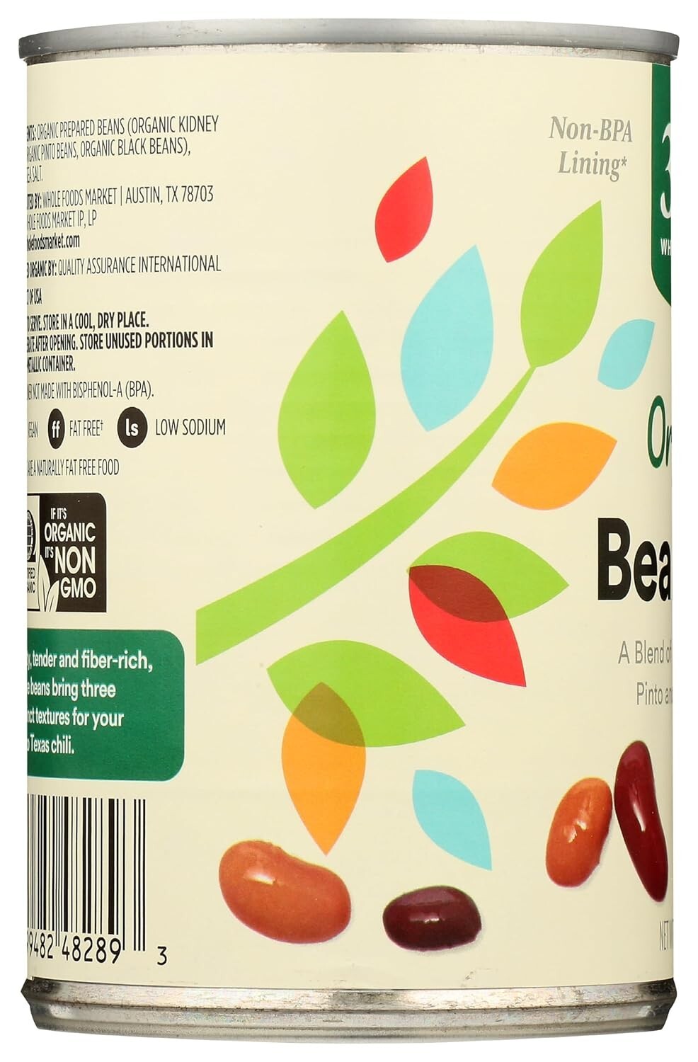 365 by Whole Foods Market, Organic Bean Trio, 15 Ounce
