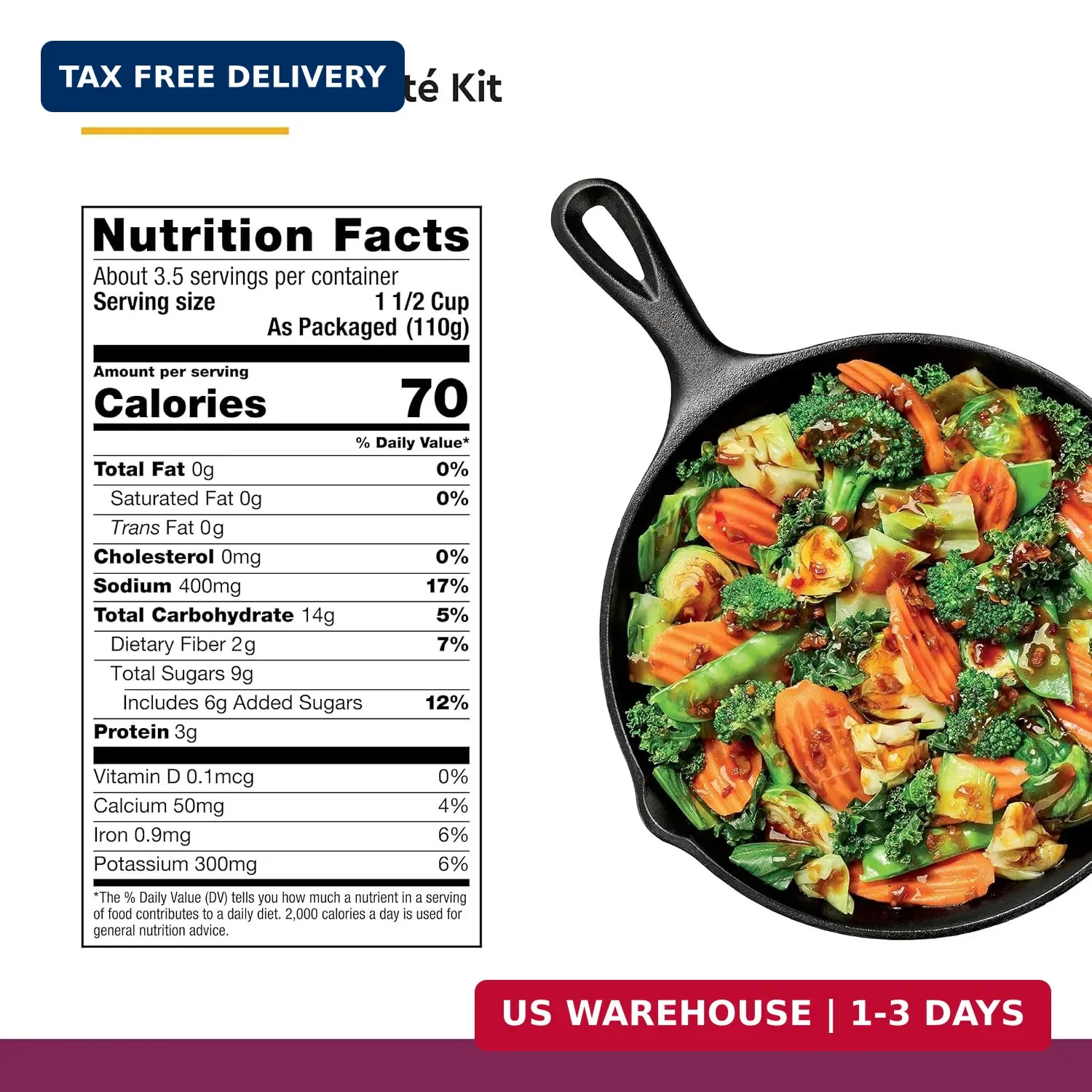 Taylor Farms Ginger Garlic Stir Fry Kit 14oz