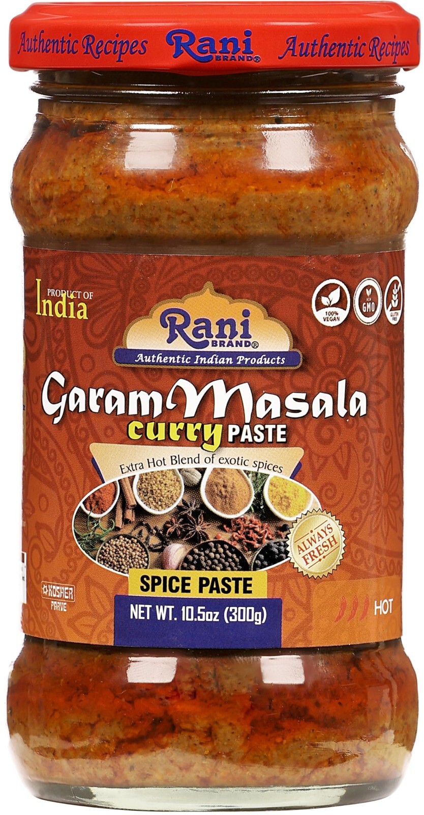 Rani Garam Masala Curry Spice Paste 10.5oz (300g) Glass Jar