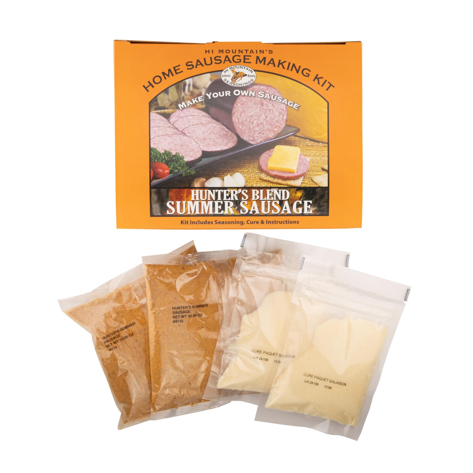 Hi Mountain Summer Sausage Seasoning & Cure ǀ HUNTER’S 28 Ounce (Pack of 1)