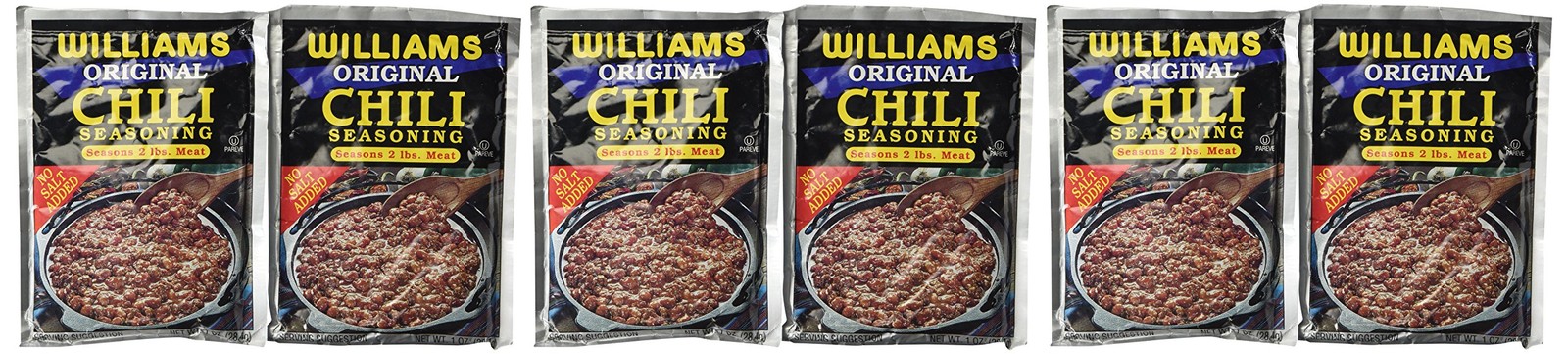Williams Original Chili Seasoning (Pack of 6) 1 Ounce