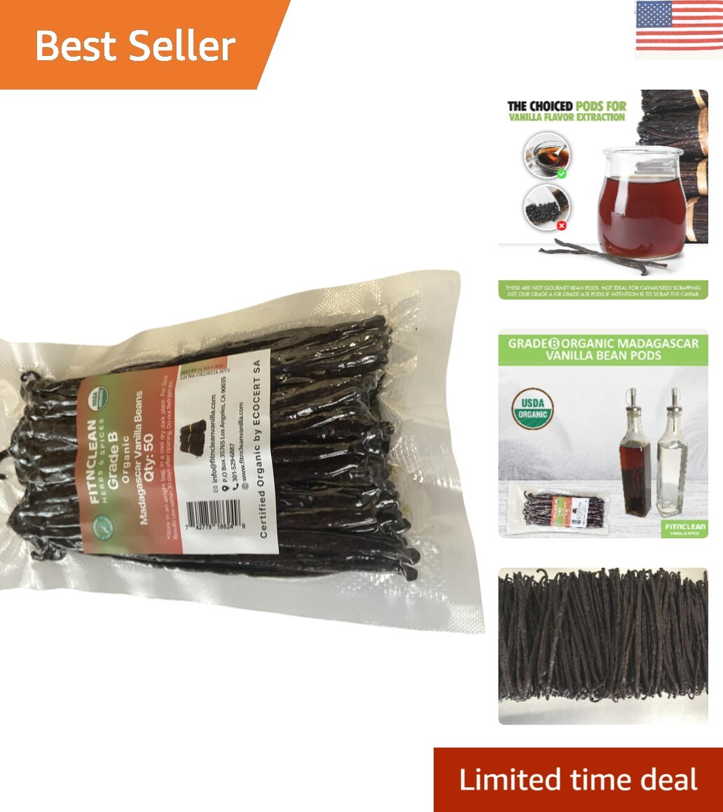 Sustainably Sourced Madagascar Vanilla Beans for Flavorful Baking and Cooking