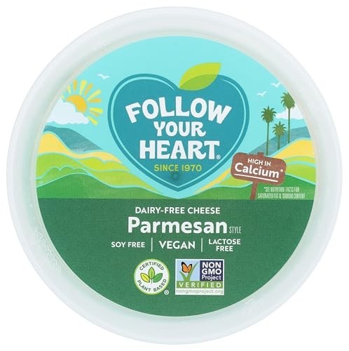 Vegan Parmesan Cheese Shredded Gluten Free Lactose Free 4 Ounce Tub Non GMO