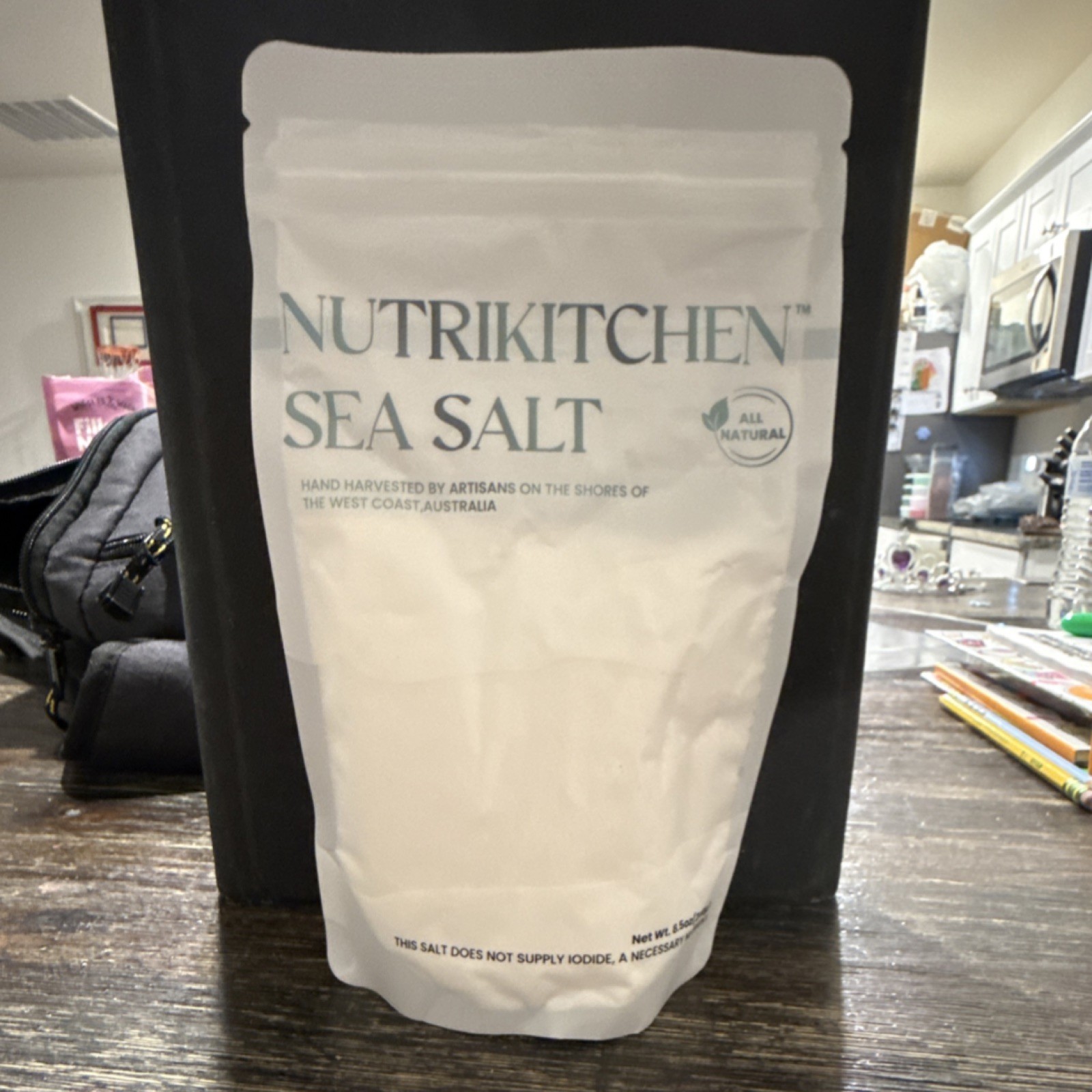 NUTRIKITCHEN Sea Salt All Natural Fine Grind 454g Australian