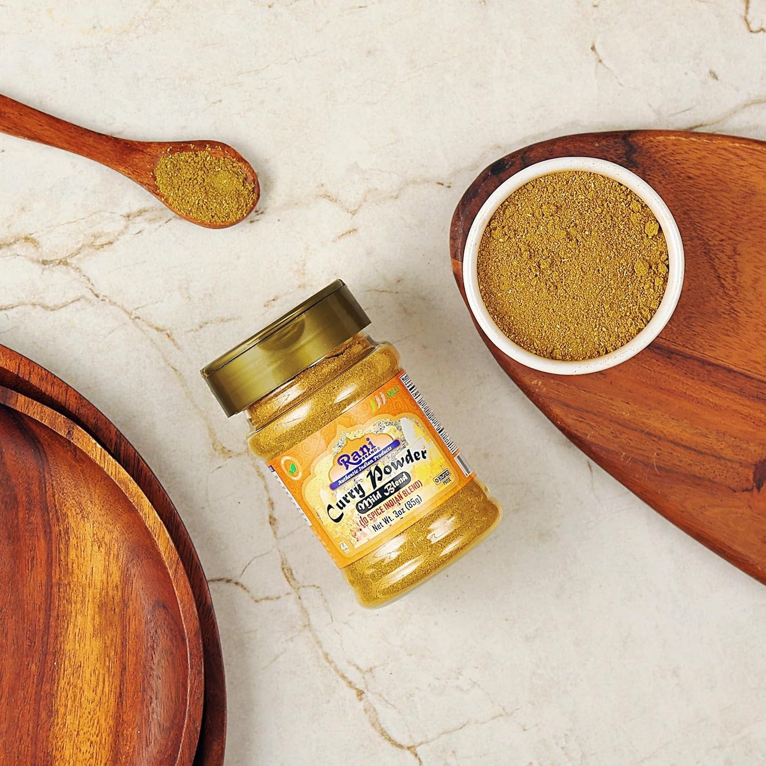 Rani 3oz Mild Curry Powder – Gluten-Friendly, Non-GMO Pack of 12 for Cooking
