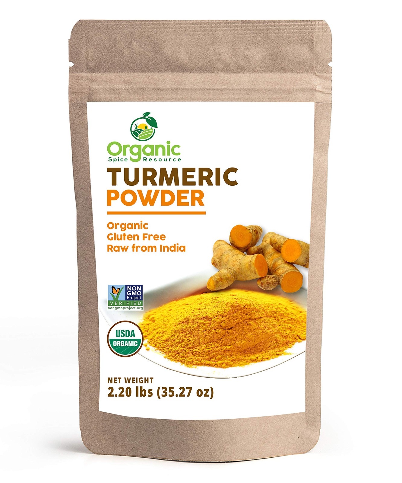 Organic Turmeric Powder w/Curcumin | 35.27 Ounce / 2.2 Pound (Pack of 1)