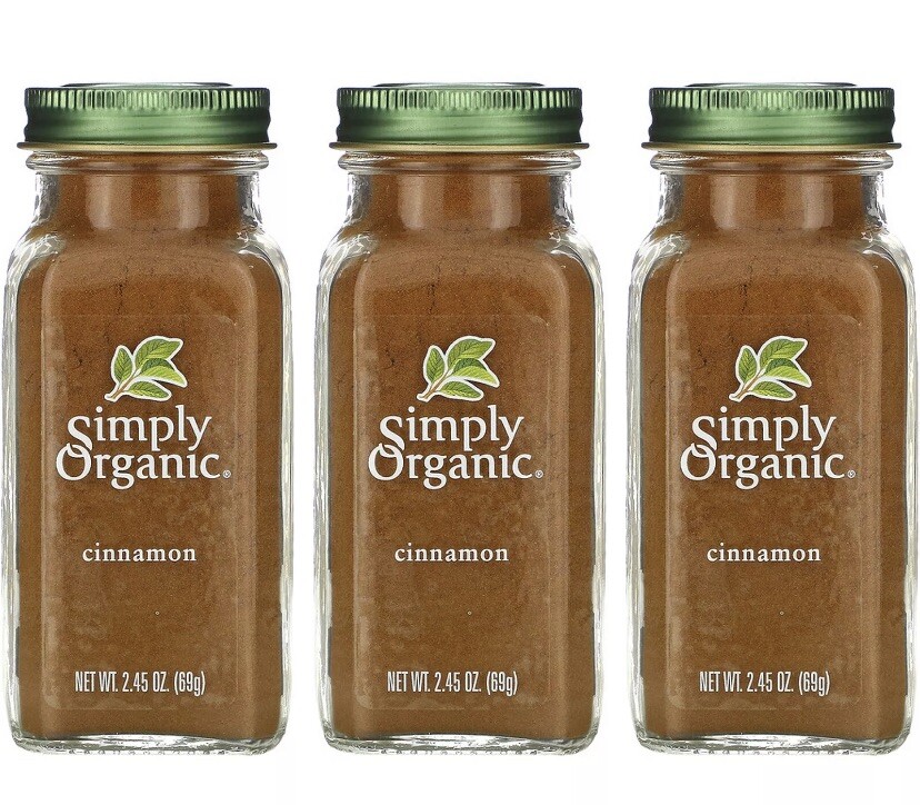 Simply Organic, (3 Pack) Cinnamon, 2.45 oz (69 g) A1