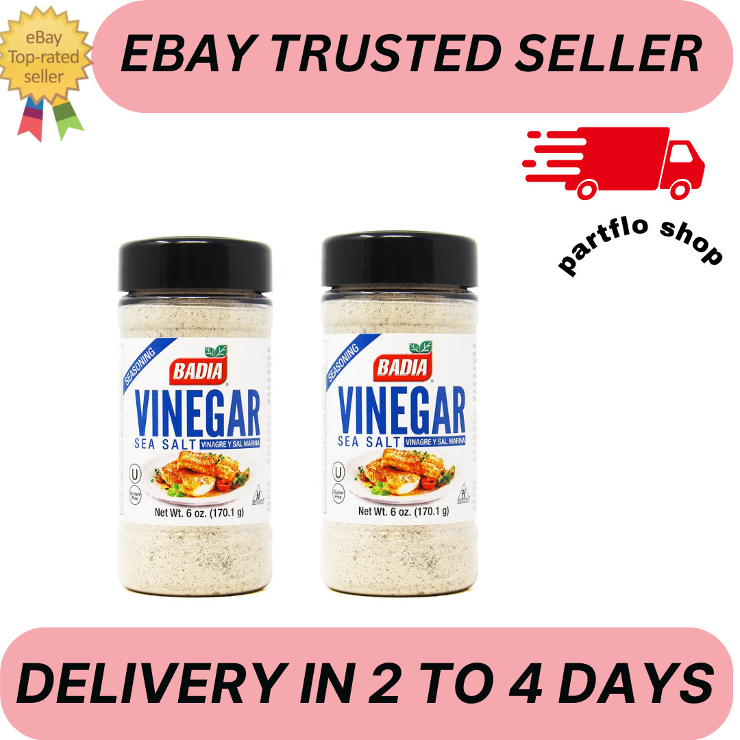 badia economy size sea salt & vinegar seasoning 6oz ( pack of 2)
