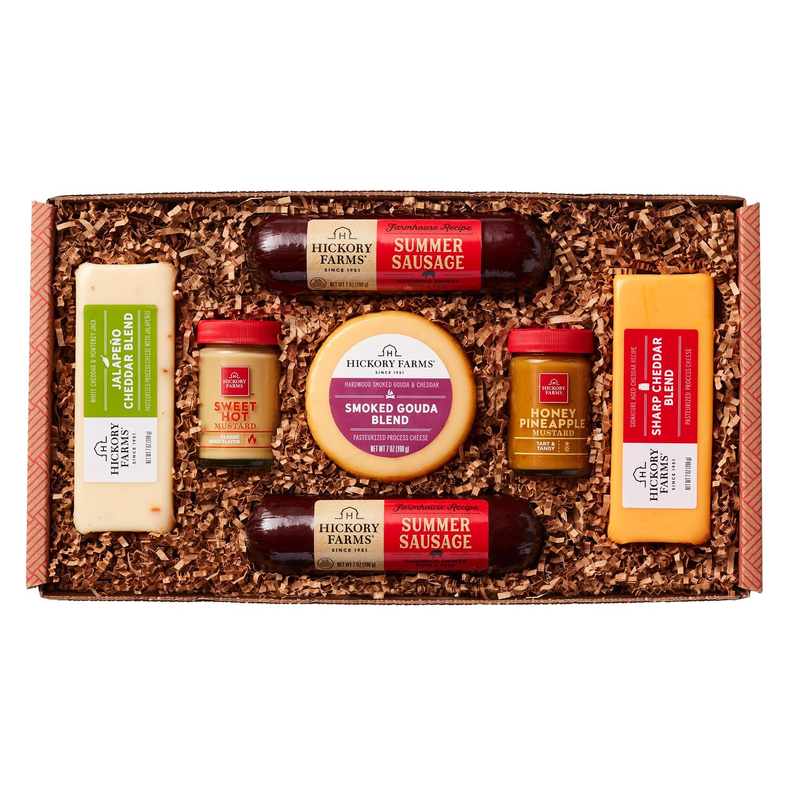 Hickory Farms Farmhouse Meat and Cheese Food Gift Basket Regular Box