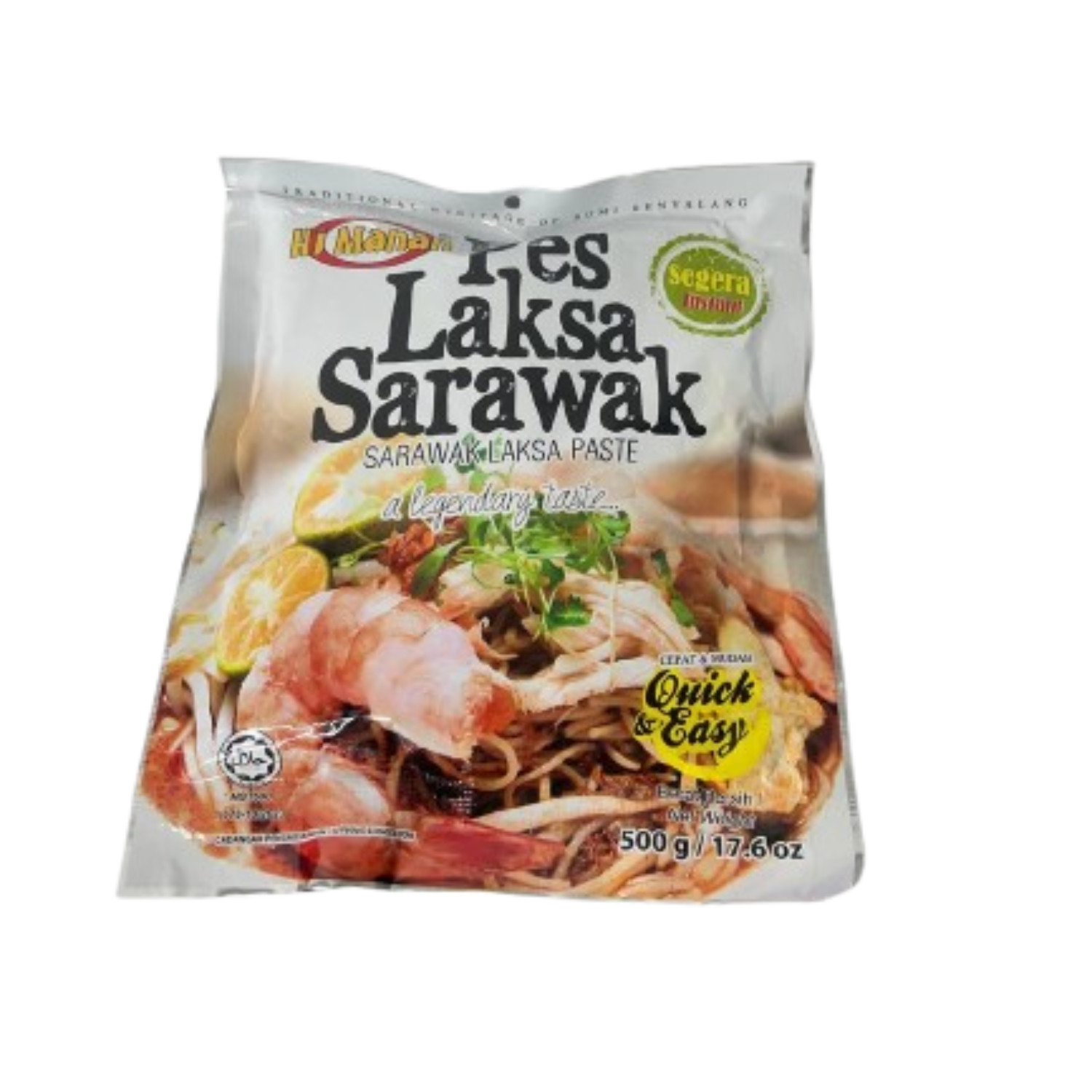 Instant Laksa Sarawak Hj Manan Sambal Paste 500g/17.6 oz