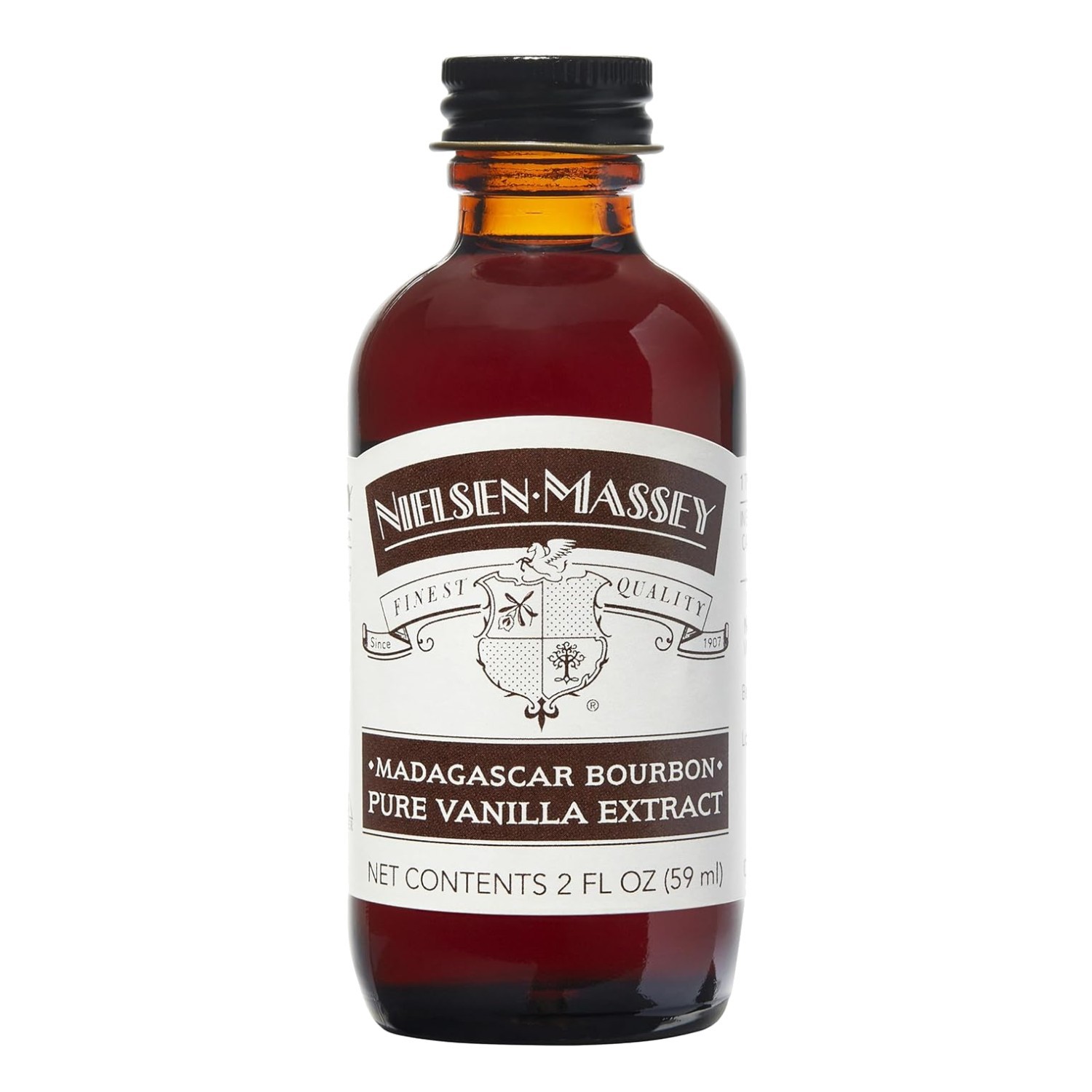 All-Natural Madagascar Bourbon Vanilla Extract, 2 Oz Bottle for Cooking & Baking