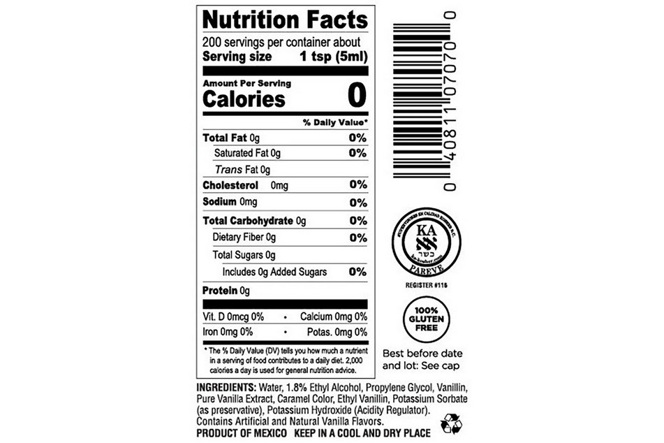 Molina Mexican Vanilla Blend 33.3 fl oz – Authentic Flavor Extract