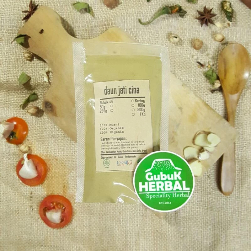 Jati Cina Leaves Powder Natural Organic Herb Spices Fresh Pure Hygienic Premium