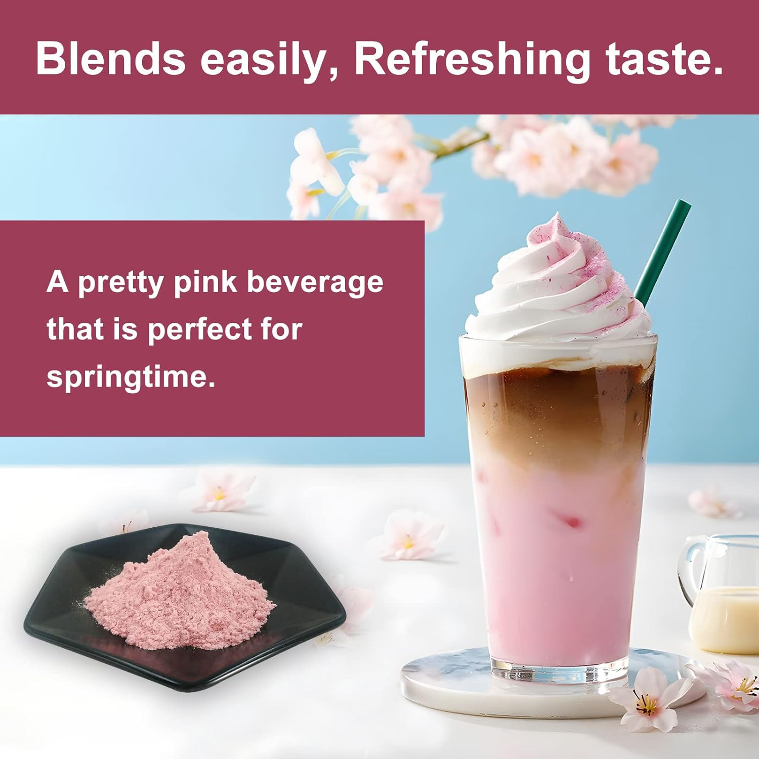 GRELIM Sakura Powder Premium Original Cherry Blossom Powder for Baking,Made in K