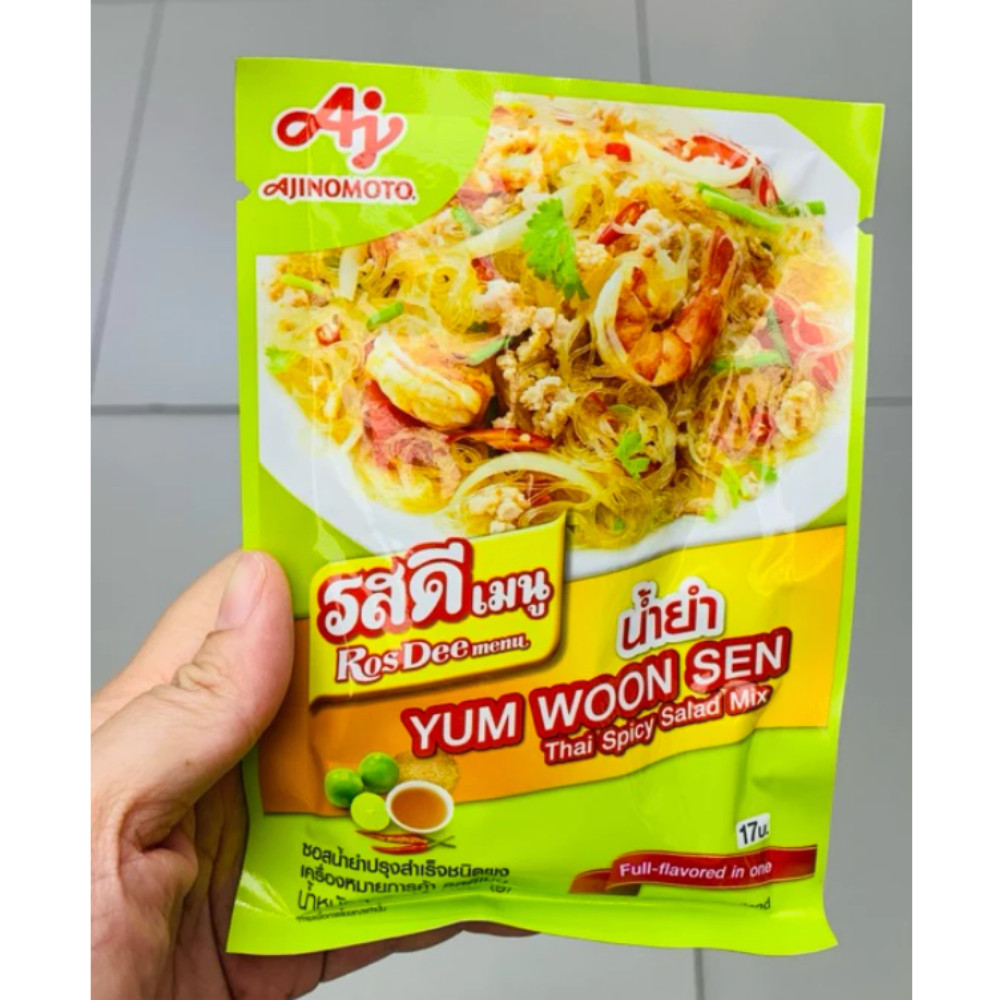 Rosdee Yum Woon Sen Thai Spicy Salad Mix Spicy Salad Dressing Powder 40g x6