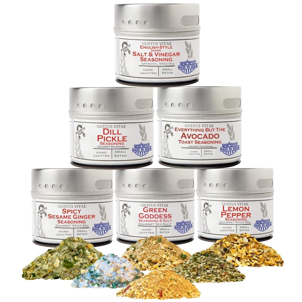 Zesty & Bright Seasoning Set | Authentic Small Batch Seasoning Mixes | 6 Gour…
