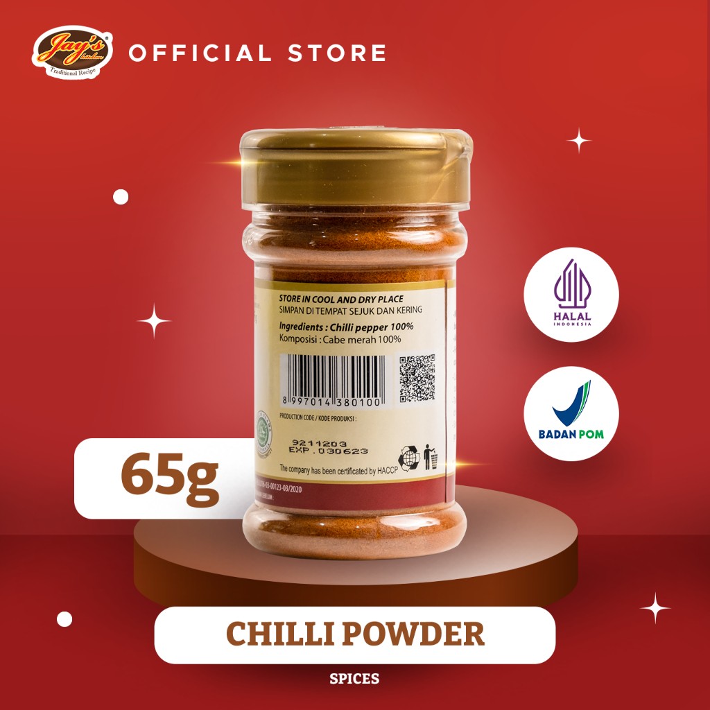 Chili Powder 65g fine chili spice for cooking hot aroma ritual kitchen touch
