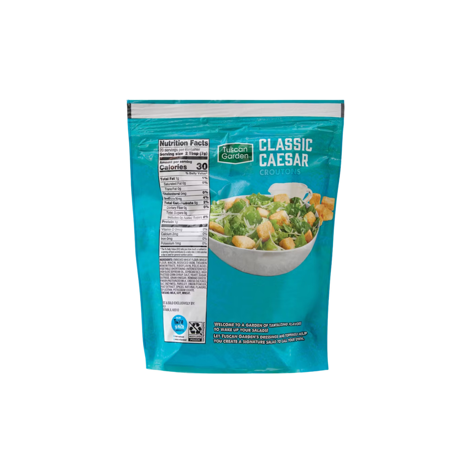 Tuscan Garden Caesar Croutons, 5 oz – 2 Pack