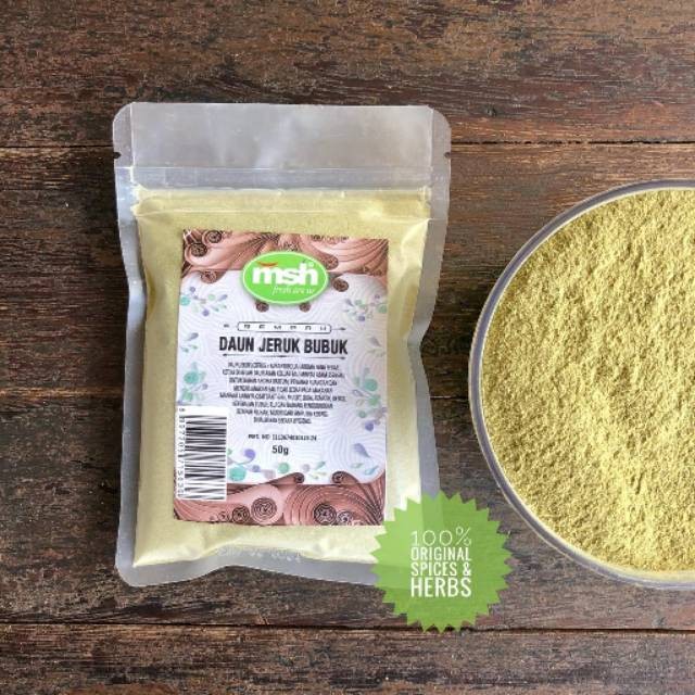 Kaffir Lime Leaf Powder 50g aromatic Indonesian herb for cooking
