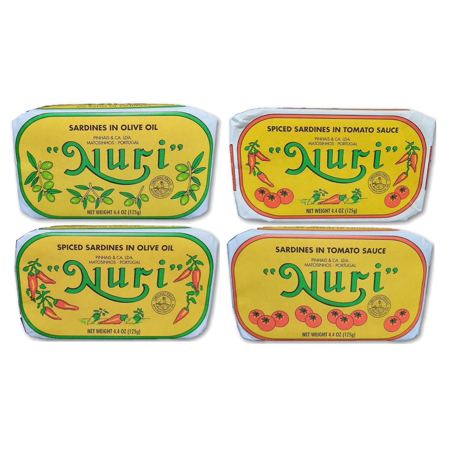 Gourmet Sardines Collection | Pure Olive Oil, Spiced, Tomato