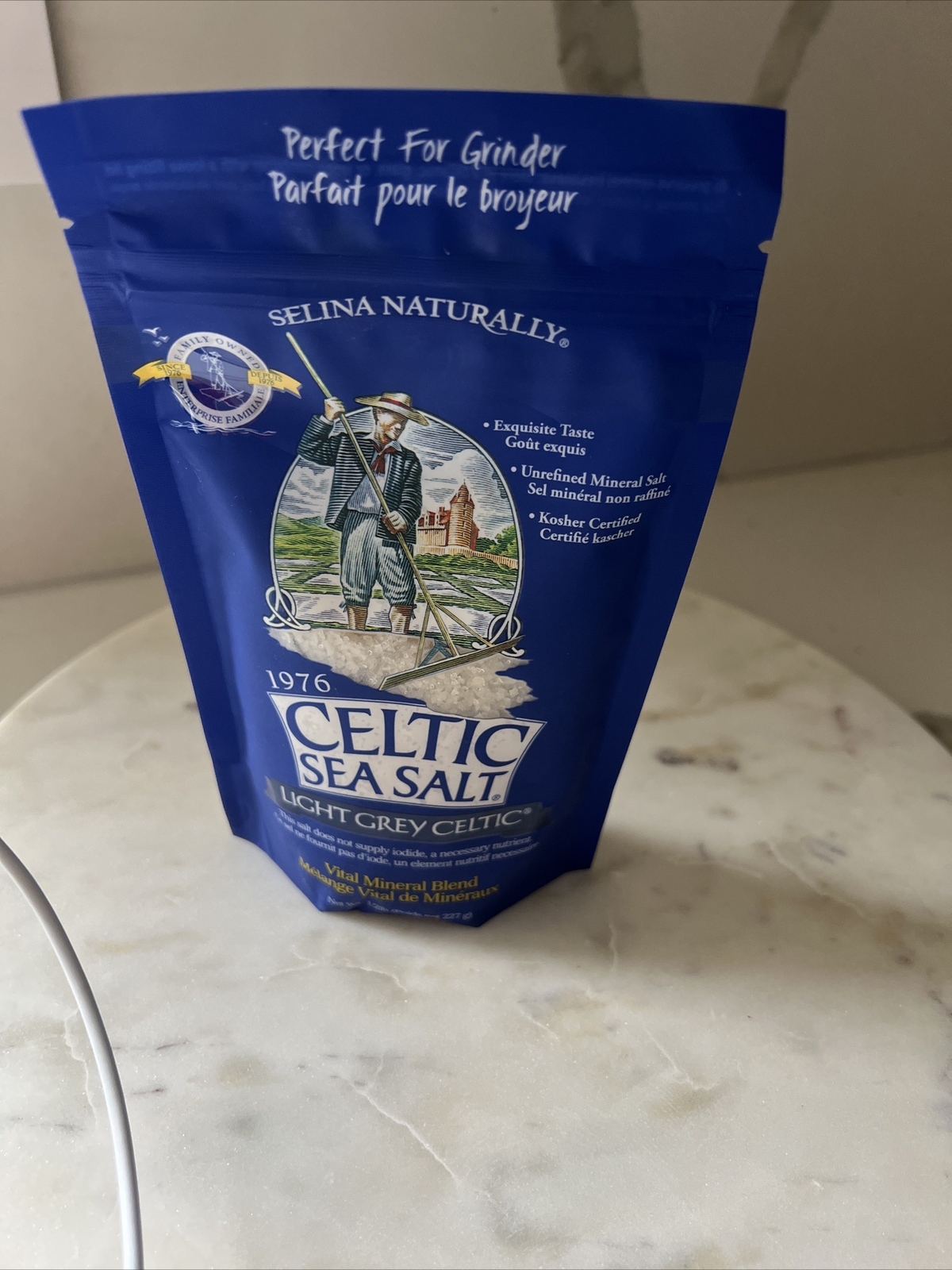 Light Grey Celtic Sea Salt 1/2lb Resealable Bag – VITAL MINERAL BLEND, Coarse