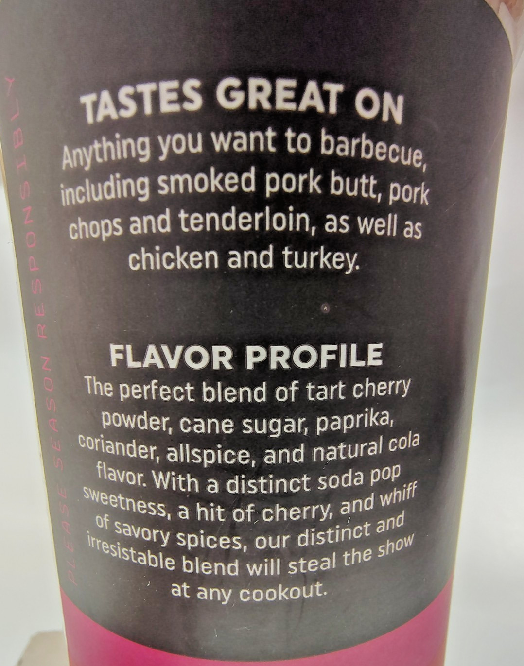Fire & Smoke Society CHERRY COLA BBQ Rub, BIG 12.7oz, BB 3/28, Lot of 3