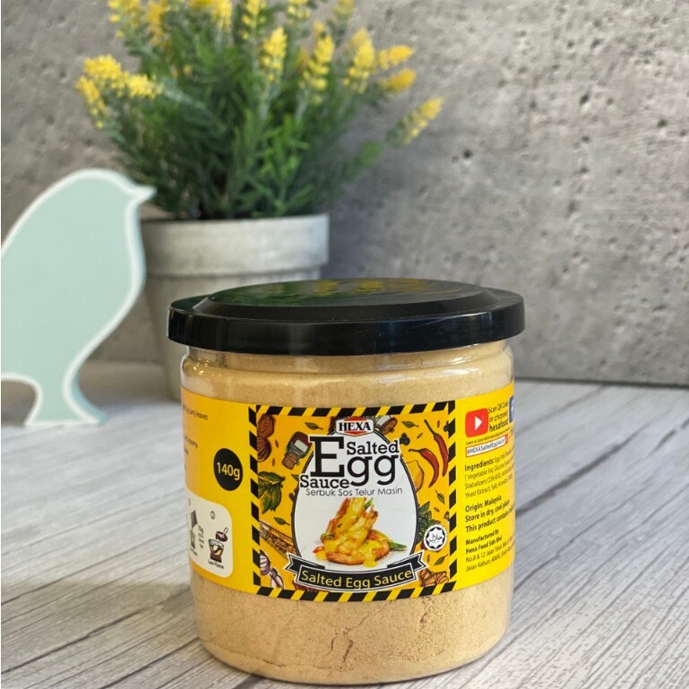 Halal Salted Egg Sauce Powder Premix Seasoning Paste HEXA 140g in Bottle New