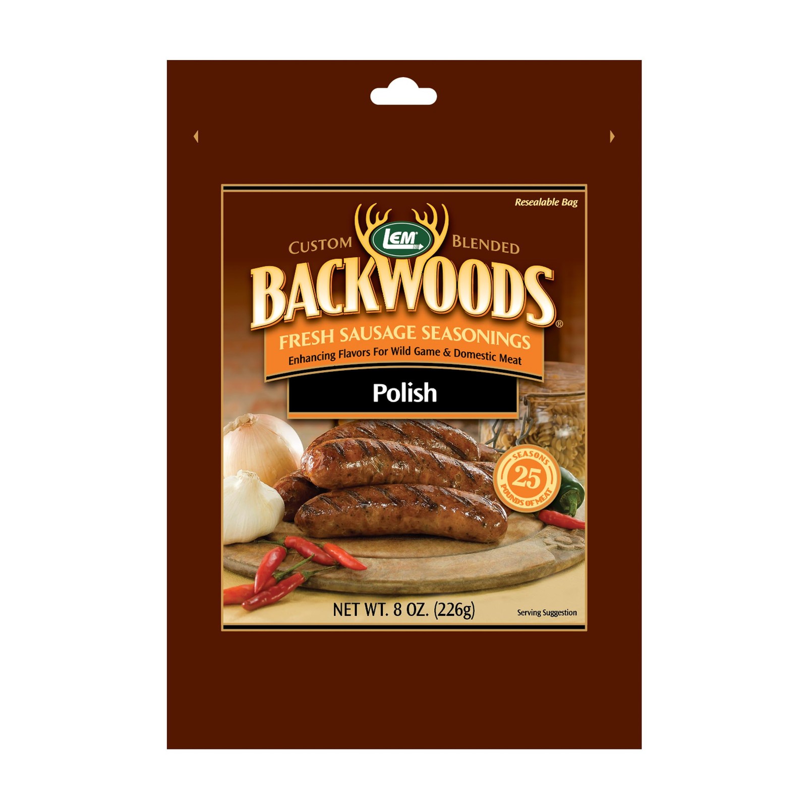 LEM Products Backwoods Polish Fresh Sausage Seasoning, 1 Ounce (Pack of 1)