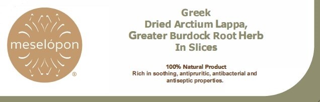 Greater Burdock Root In Slices, Anti pruritic Arctium Lappa Herbal Antiseptic