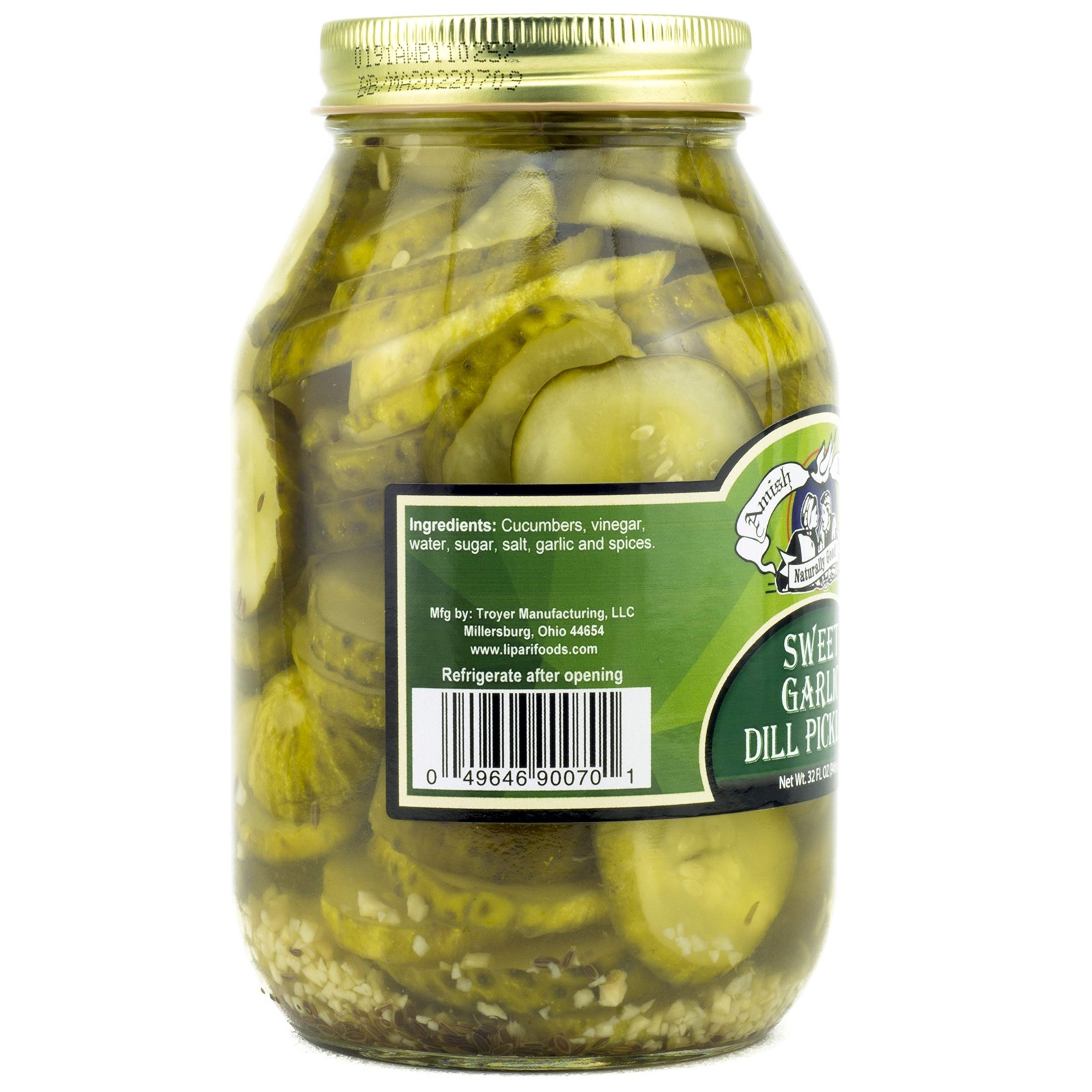 Ready-to-Eat Sweet Garlic Dill Pickles 32 Oz – USA Made Delight