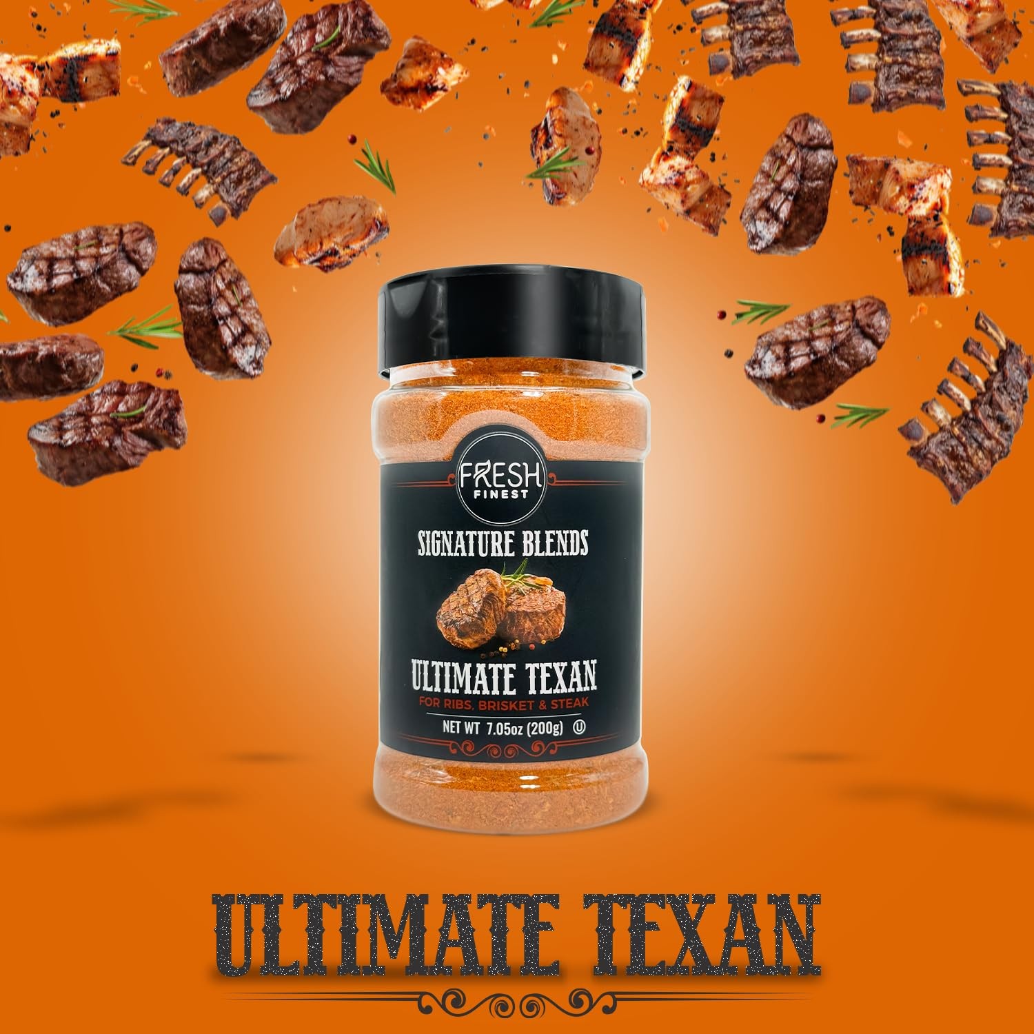 Fresh Finest Texas Smokehouse Steak Seasoning- Authentic Texan Seasoning,