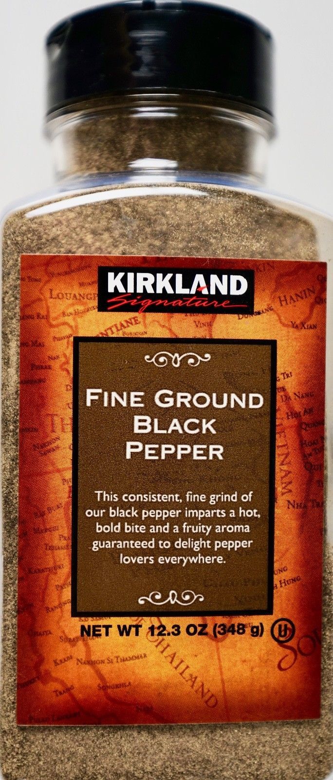 Kirkland Signature Fine Ground Black Pepper, 12.3 OZ (348g) pack of 2