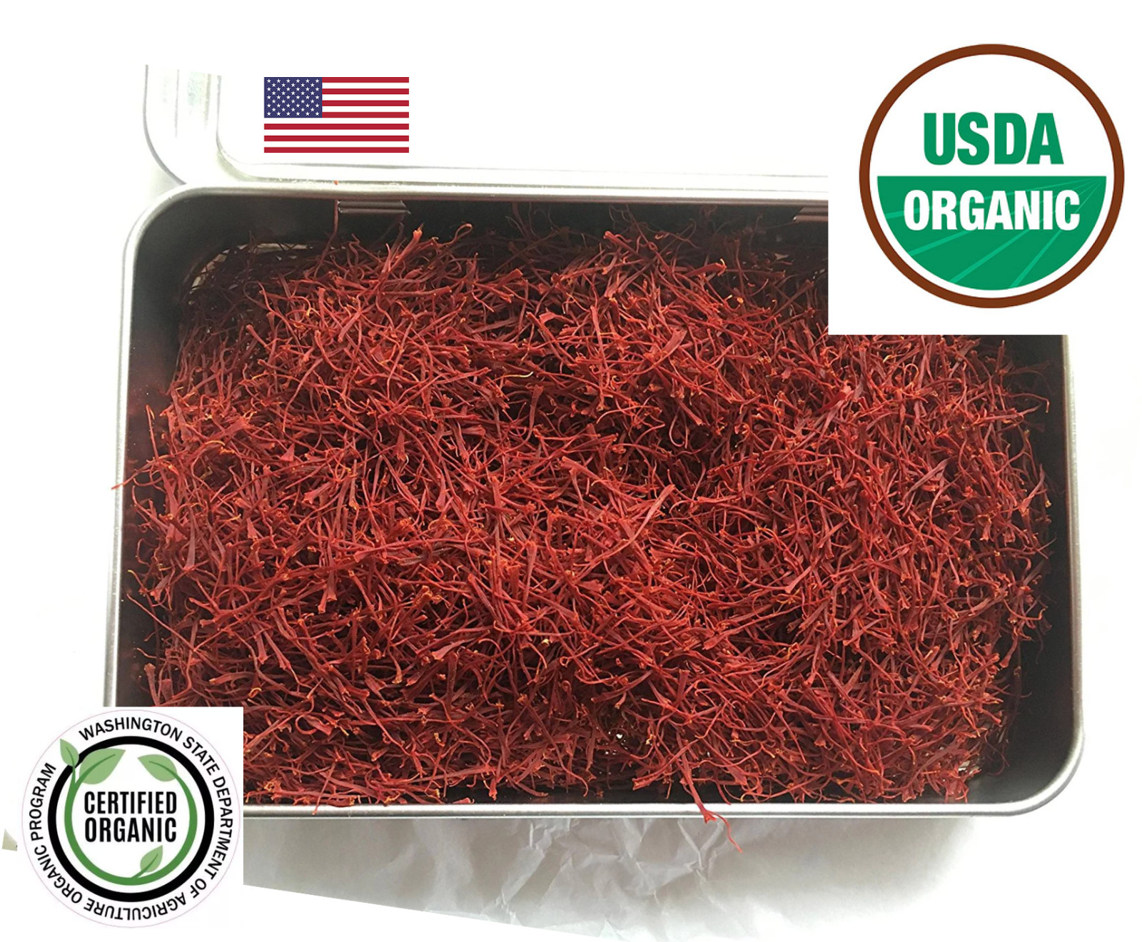 ORGANIC Saffron, 100% PURE NATURAL RED SPANISH Saffron 20 GRAMS, FREE SHIPPING