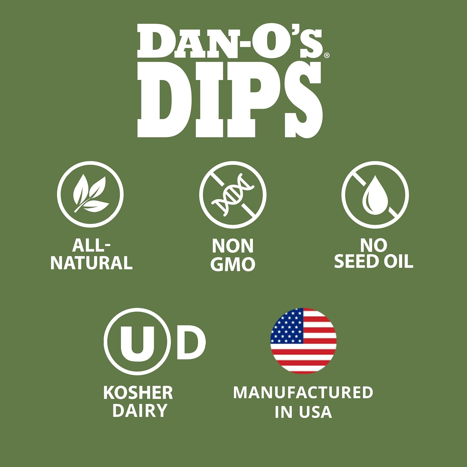 Dan-O’S Dips Variety Pack (16 Pack) – Ranch, Mexi-Ranch, French Onion & Dill Dip