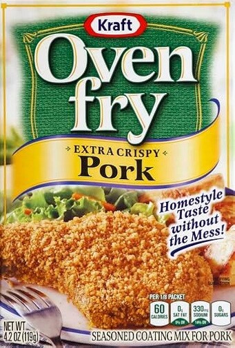 Oven Fry Extra Crispy Pork Seasoned Coating Mix