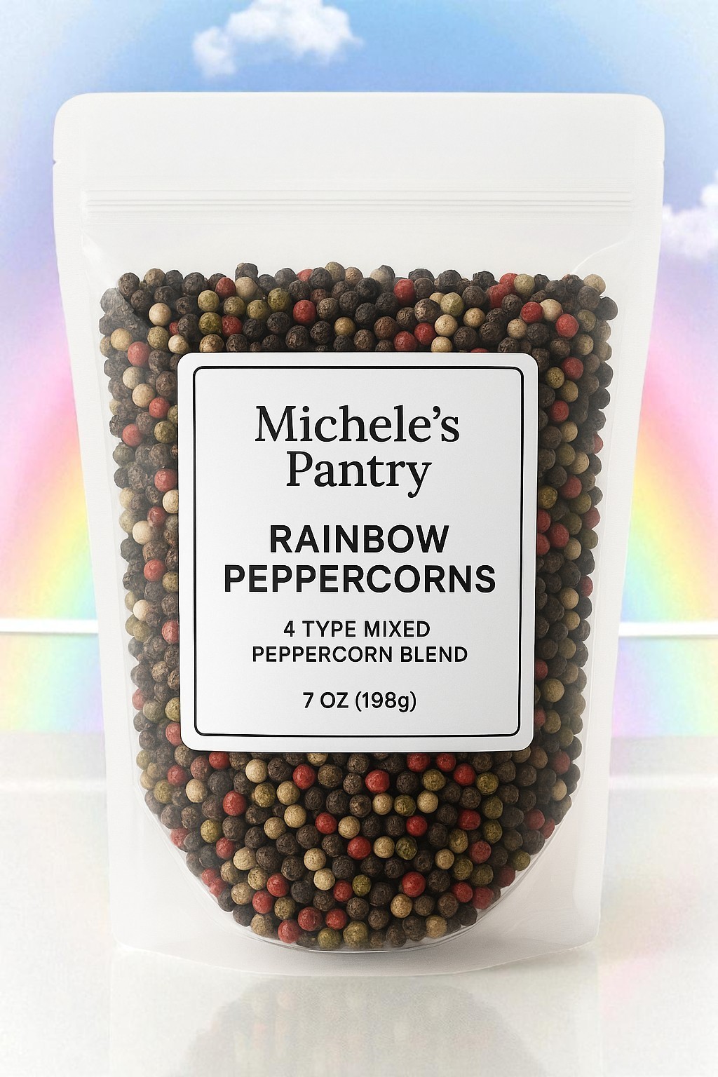 Michele’s Pantry Fresh Crop Rainbow Peppercorns 16 oz , 4 type mixed peppercorn