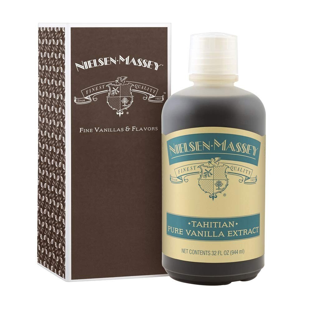 Tahitian Pure Vanilla Extract for Baking and Cooking, 32 Ounce Bottle