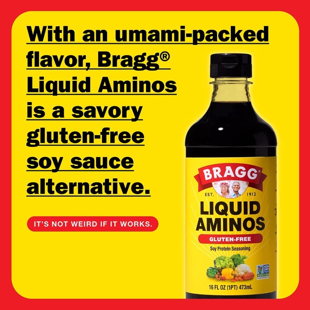 Gluten-Free Liquid Aminos Soy Seasoning Sauce 16 fl oz 2-Pack