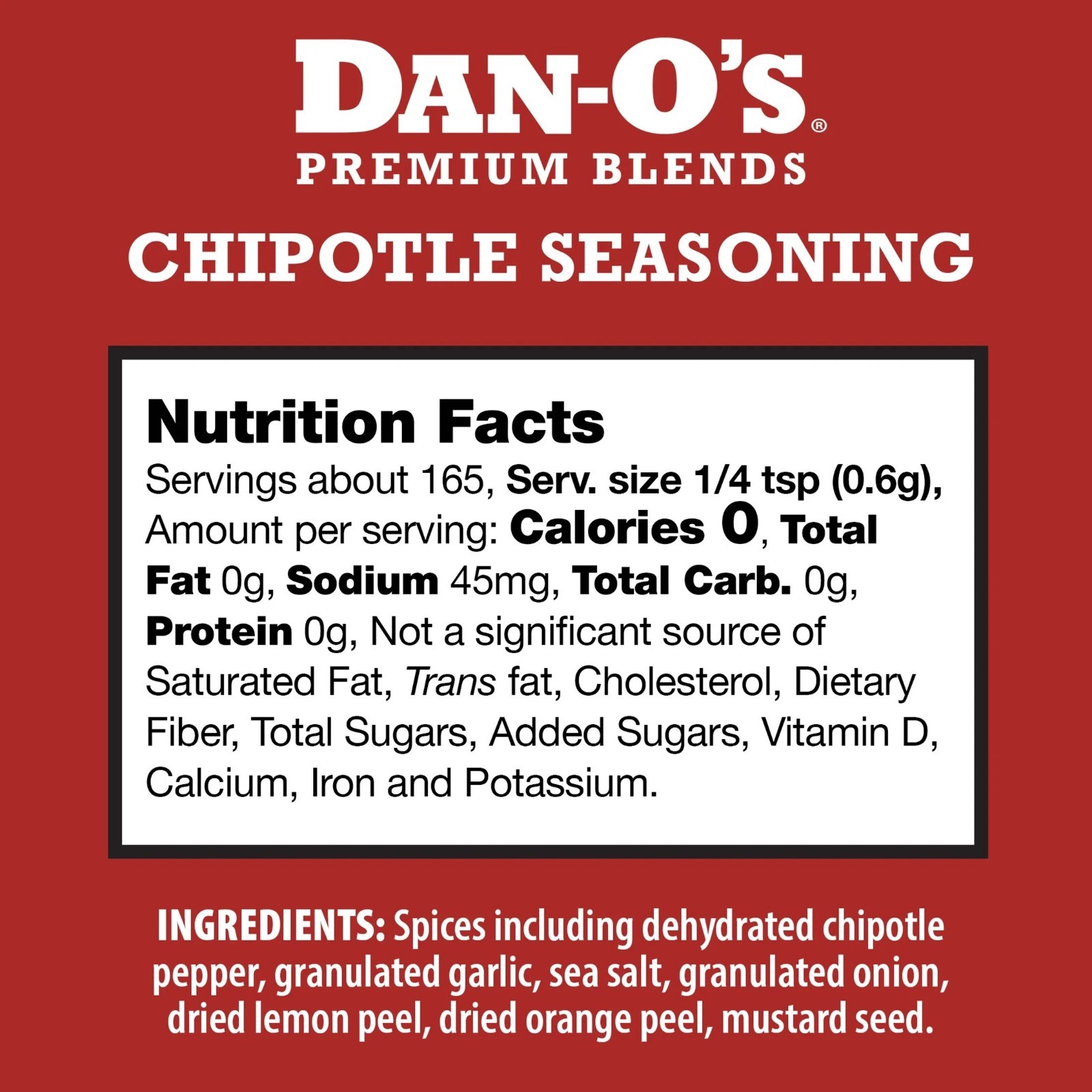 Dan-O’s Chipotle Seasoning – All-Purpose Seasoning – Great for grilling & smokin
