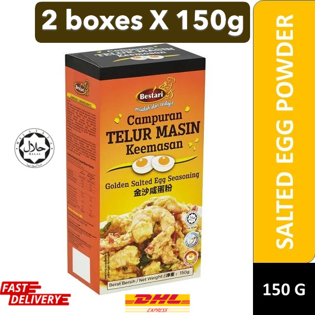 BESTARI GOLDEN SALTED EGG SEASONING POWDER 2 boxes x150G