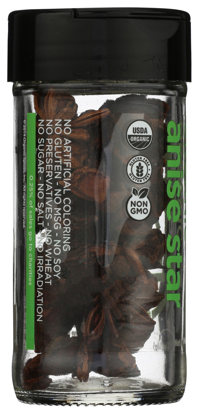 Organic Whole Anise Star Spice By Spicely Organics 0.5 Oz 3 Pack
