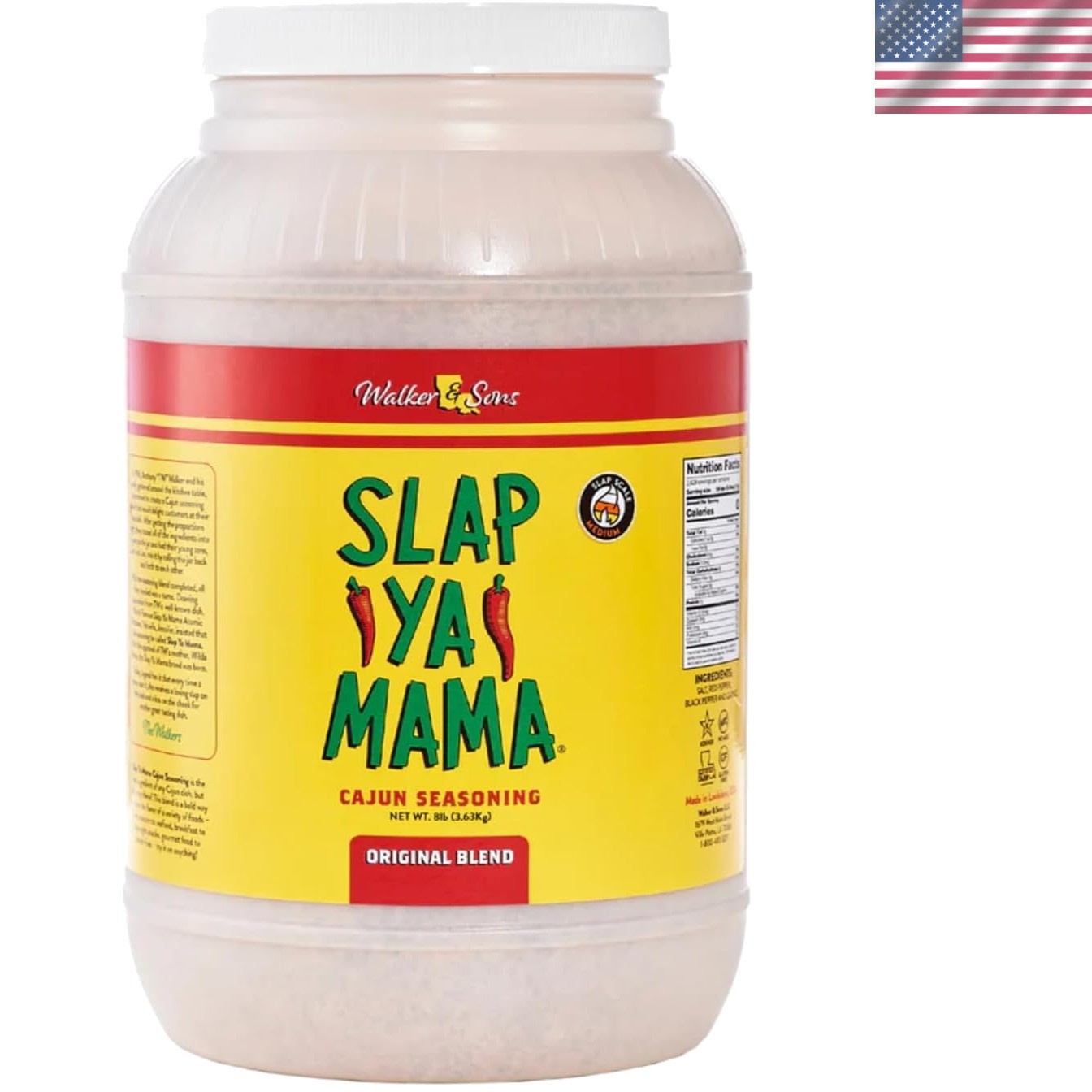 Cajun Seasoning from Louisiana, Blend, No MSG and Kosher, 8 Pound Restaurant…