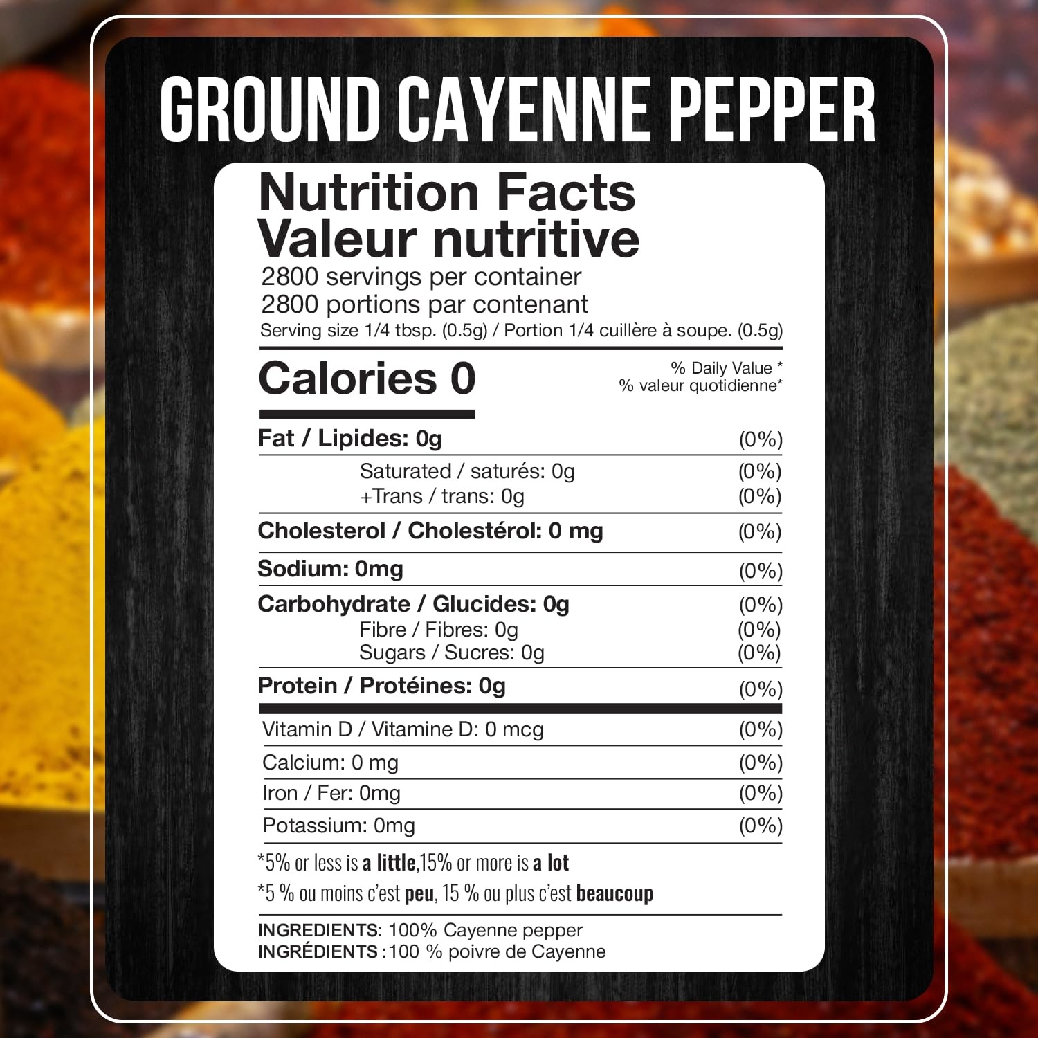 Cayenne Pepper Powder Bulk 5 LB All Natural Red Pepper Spice 50,000 SHU Heat