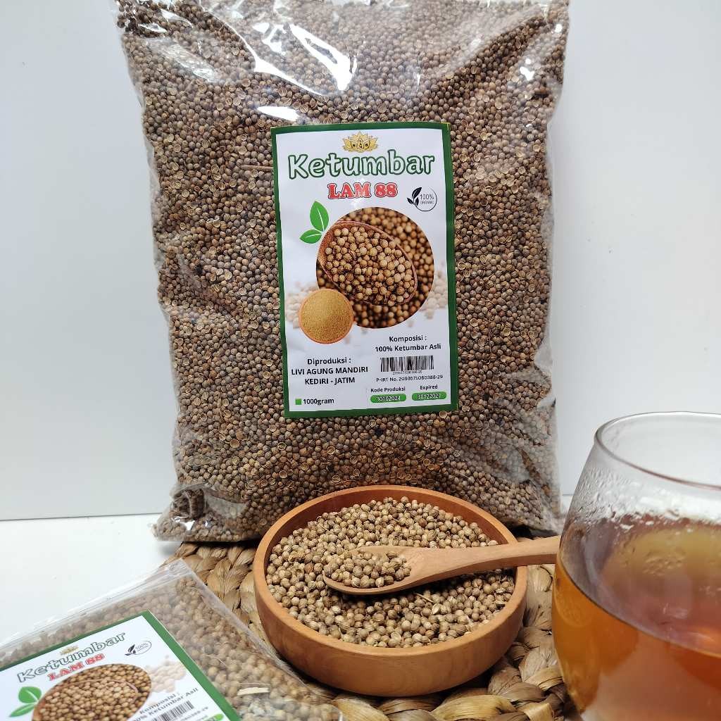 Coriander seeds whole ketumbar hitam premium spice 1kg bulk