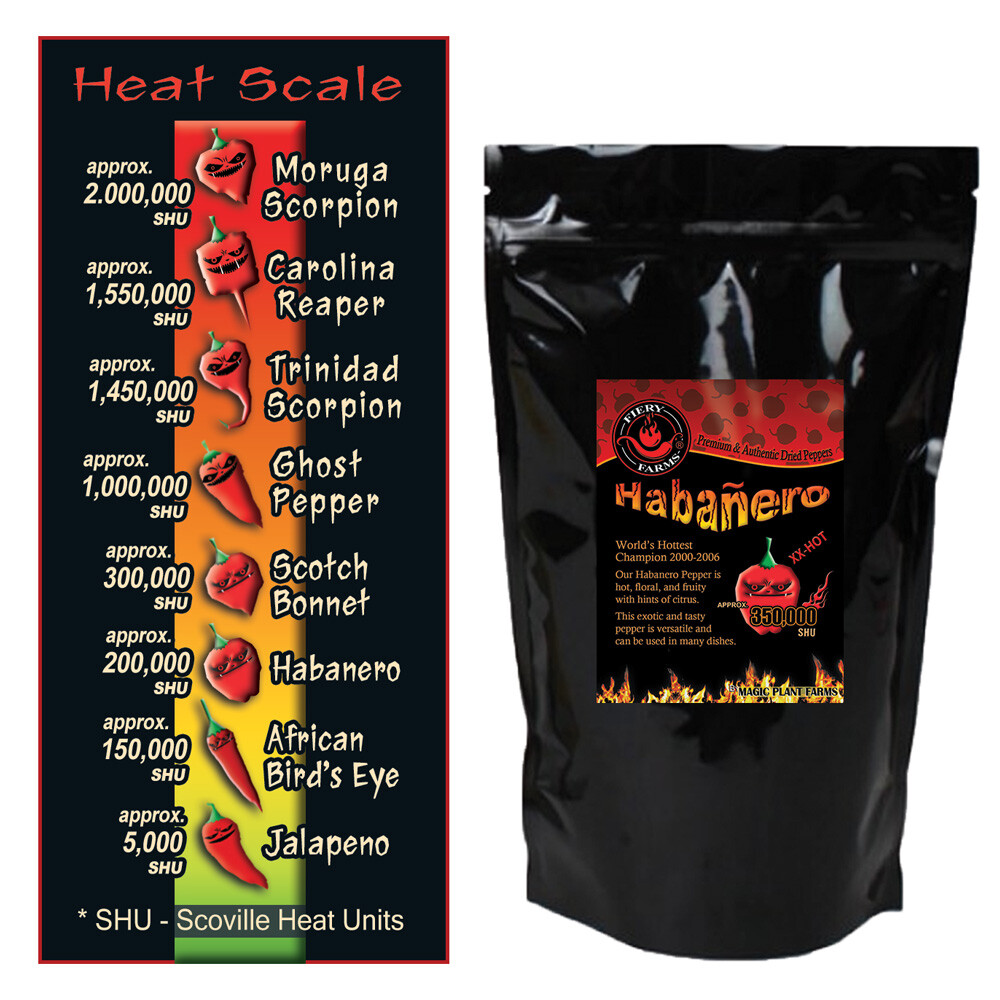 Red Dry Habanero Pepper Whole 1LB | Red Dry Habanero Chili Pepper