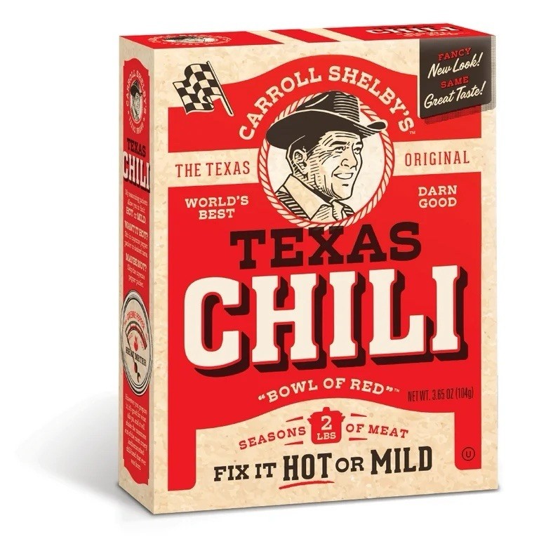 ( 4 Pack ) Carroll Shelby’s Original Texas Brand Chili Kit, 3.65 oz